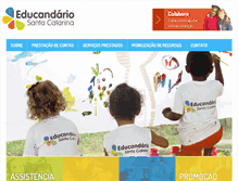 Tablet Screenshot of educandariosc.org.br